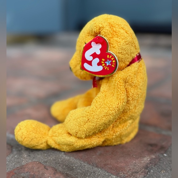 NWT Ty “Poopsie” Beanie Babies Plush Bear - Picture 4 of 6